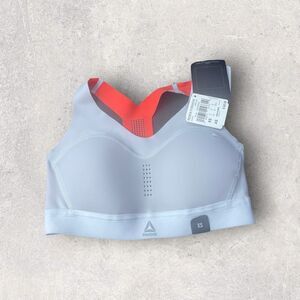 Rebook | NWT Puremove Sports Bra in Cold Grey and Orange Size XS